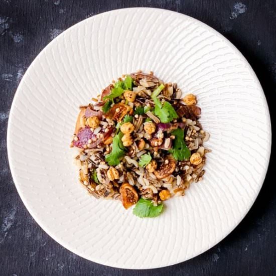 Wild Rice Salad with Puffed Quinoa - Recipe photo by thedevilwearssalad
