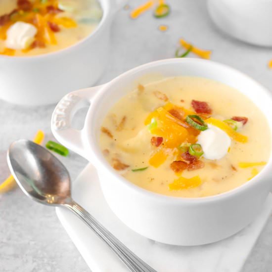 Easy Loaded Baked Potato Soup - Recipe photo by bakerstable