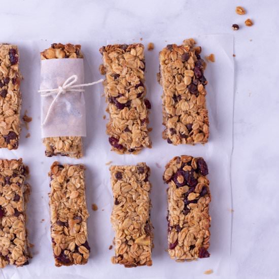Healthy Granola Bars - Recipe photo by My Three Seasons