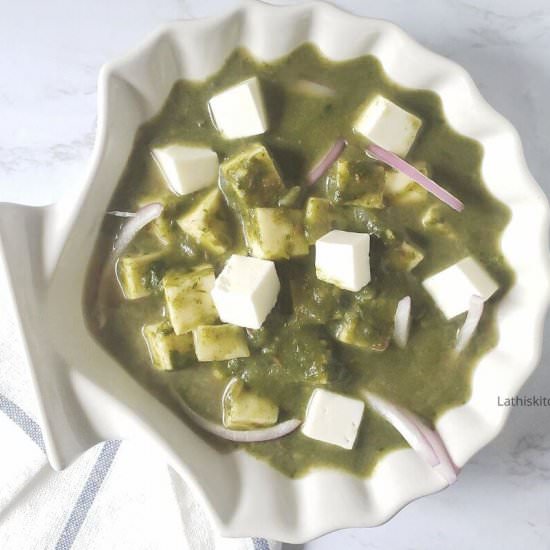 Palak Paneer – Instant pot - Recipe photo by Lathiya