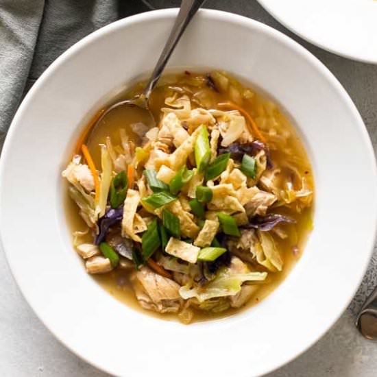 Chicken Eggroll Soup - Recipe photo by Girl Gone Gourmet