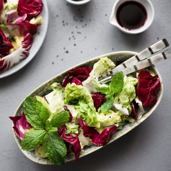 RADICCHIO SALAD WITH RICH DRESSING - Recipe photo by 100 Decors