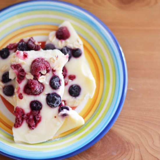 Frozen Greek Yogurt Fruit Bark - Recipe photo by simplifycreateinspire