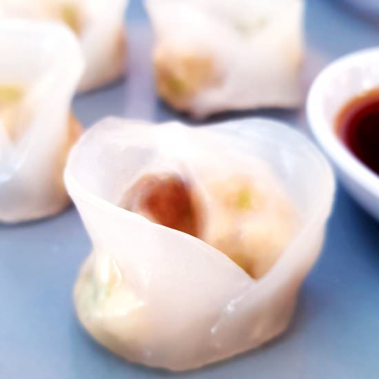 Tofu Dumplings (Vegan Har Gow) - Recipe photo by FeastGloriousFeast