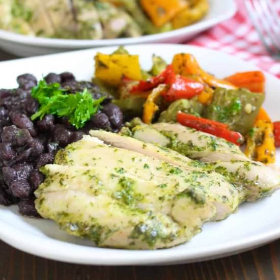 Cuban Cilantro Orange Chicken - Recipe photo by frugalnutrition