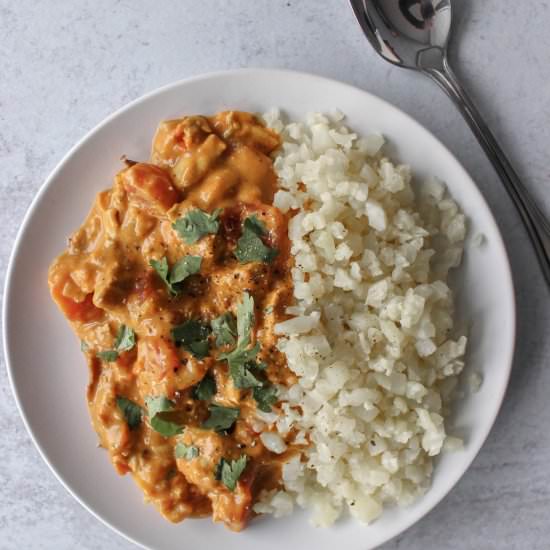 Healthy Whole-30 Butter Chicken - Recipe photo by laushealthylife