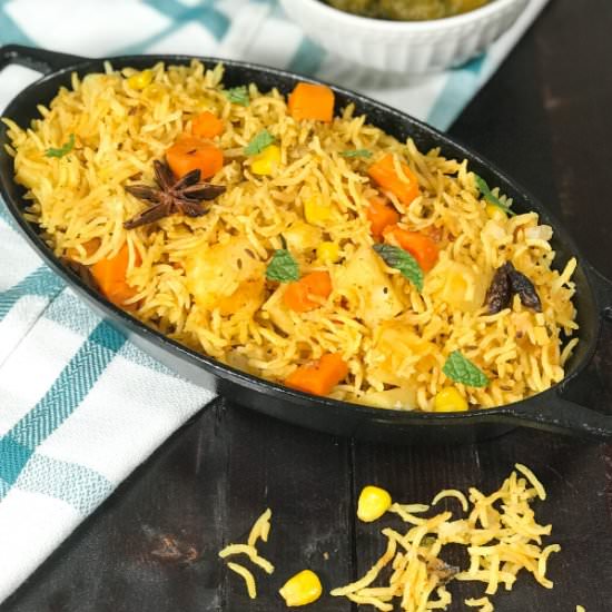 Veg Biriyani – Instant Pot - Recipe photo by Simple Sumptuous Cooking
