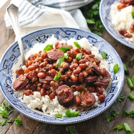 Instant Pot Red Beans and Rice - Recipe photo by The Seasoned Mom