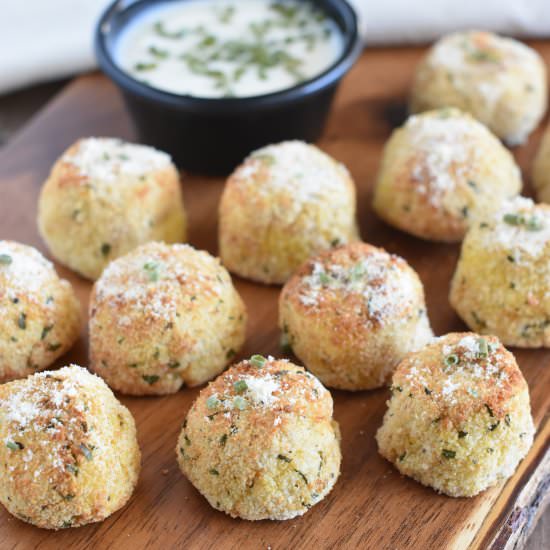 Vegan Air Fryer Mashed Potato Balls - Recipe photo by Watch Learn Eat