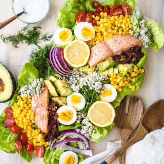 Salmon Cobb Salad - Recipe photo by Mealswithmaggie