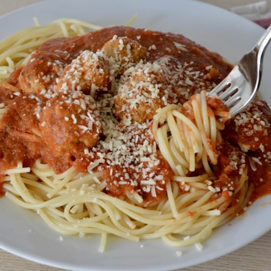 Turkey Sausage Meatballs - Recipe photo by This Italian Kitchen