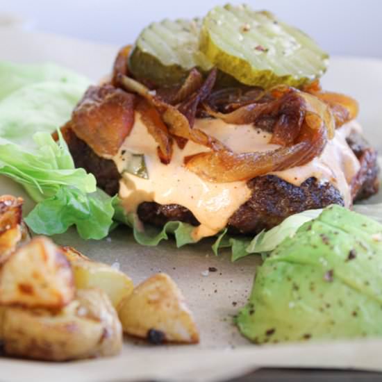 copycat in-N-out burger (whole30) - Recipe photo by forkfreedom
