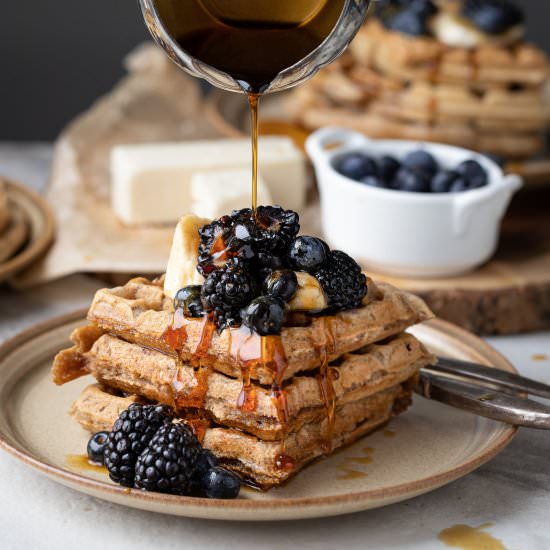 Fluffy gluten free waffle recipe - Recipe photo by AtMyTable