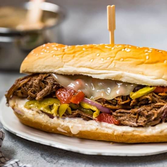 Italian Beef Sandwiches! - Recipe photo by the cookie rookie
