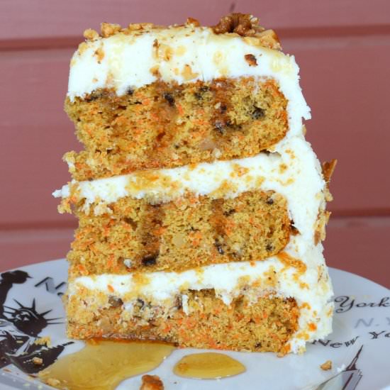 Maple Carrot Cheese Cake - Recipe photo by 5 star cookies