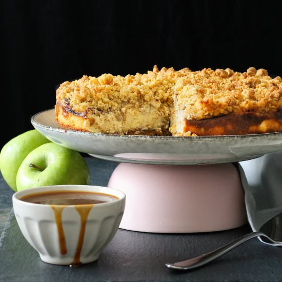Apple crumble cheesecake - Recipe photo by vanillafrost4