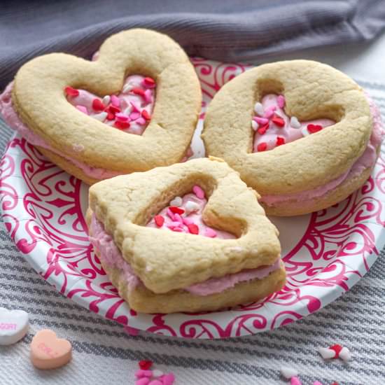 Heart Filled Shortbread Cookies - Recipe photo by jamonkey