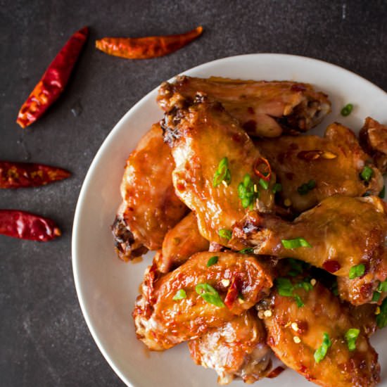 Hunan Chicken Wings - Recipe photo by Bake It With Love