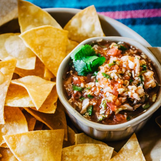 Pico de Gallo with Cabbage - Recipe photo by the frozen biscuit