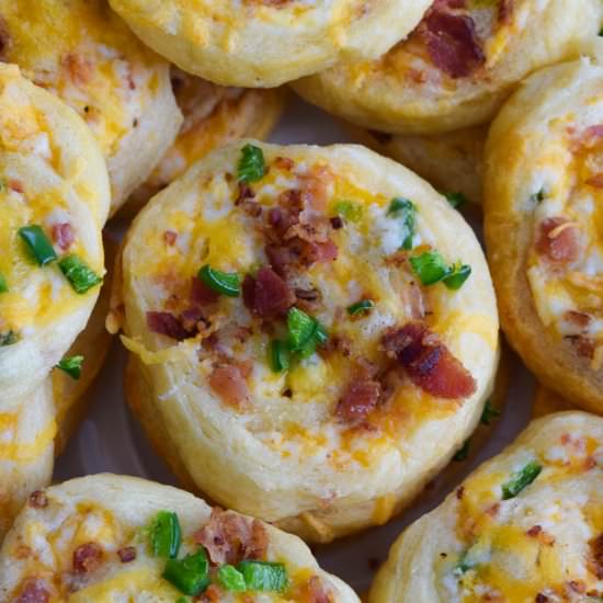 Cheddar Bacon Jalapeño Pinwheels - Recipe photo by Cuts and Crumbles