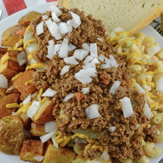 Rochester Garbage Plate - Recipe photo by savoryexperiments