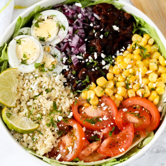 Vegetarian Black Bean Veggie Bowl - Recipe photo by Simshomekitchen