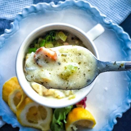 VEGAN New England Clam Chowder - Recipe photo by Megan Kerry