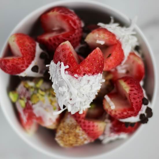 Yogurt Covered Strawberry Hearts - Recipe photo by cheerfulchoices