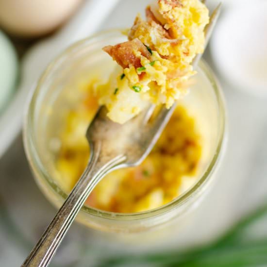 Microwave Scrambled Egg Cups - Recipe photo by The Creative Bite