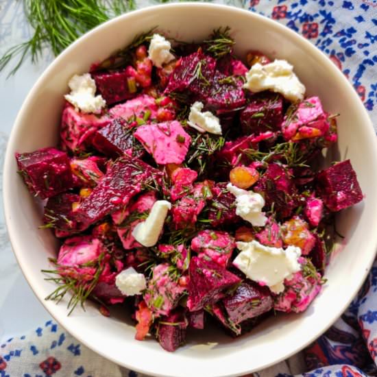 Beet Salad with Feta - Recipe photo by greenbowl2soul