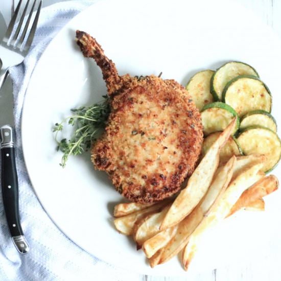 Air Fryer Herb Crusted Pork Chops - Recipe photo by Carefree Mermaid