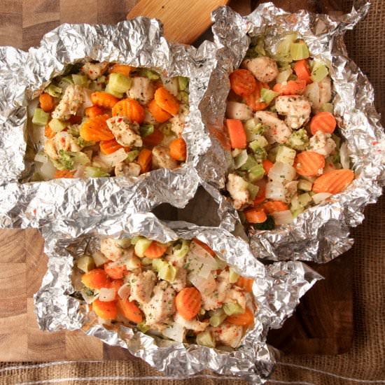 Italian Chicken Vegetable Packets - Recipe photo by browniebites