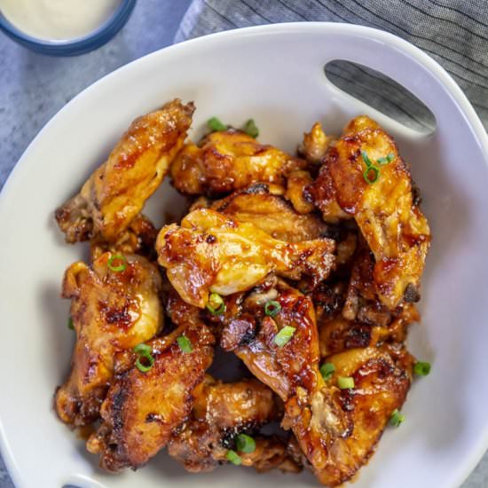 Chicken Wings with Honey Lime BBQ - Recipe photo by slowcookergourmet