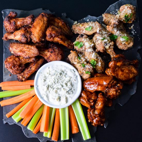 Air Fryer Game Day Wings - Recipe photo by Cuts and Crumbles