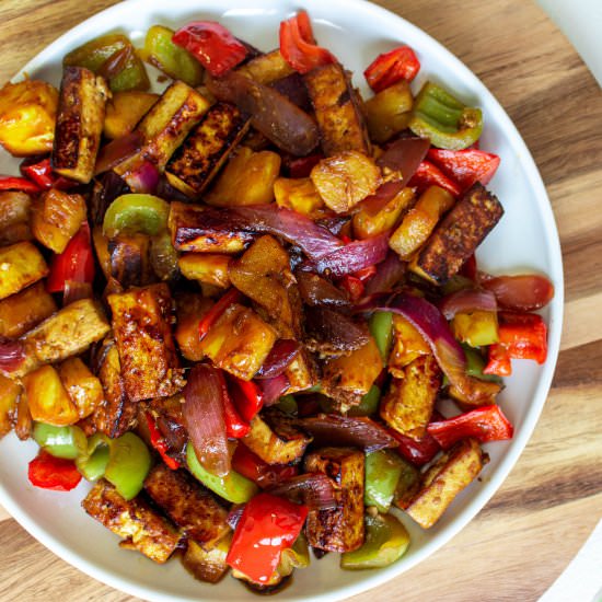 Sweet & Sour Tofu with Pineapple - Recipe photo by maddysavenue