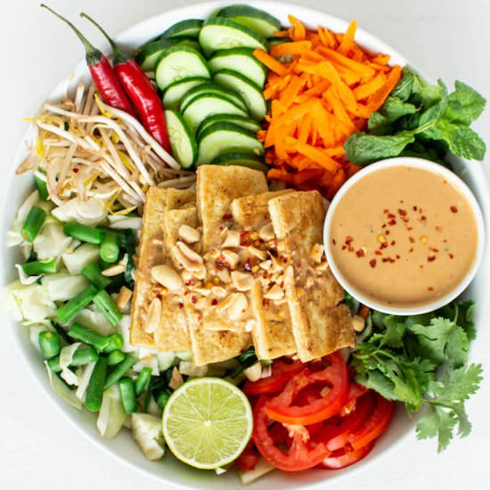 Vegan Gado Gado with Peanut Sauce - Recipe photo by maddysavenue