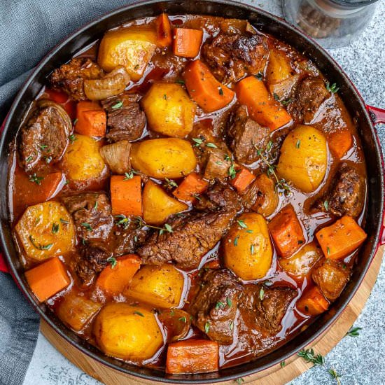 EASY HOMEMADE BEEF STEW - Recipe photo by healthyfitnessmeals