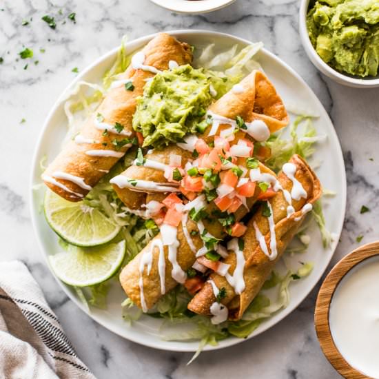 Chicken Taquitos (Baked or Fried) - Recipe photo by isabeleats