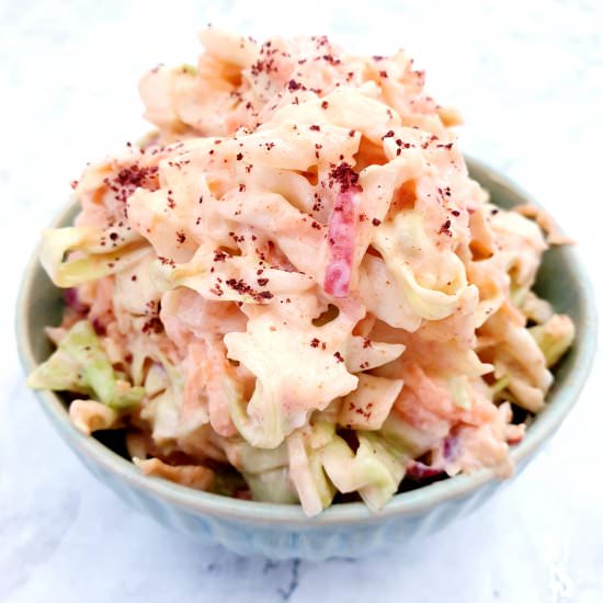 Light Creamy Coleslaw - Recipe photo by FeastGloriousFeast