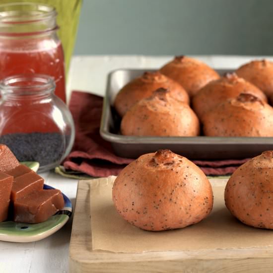 sweet guava poppy seed buns - Recipe photo by davebakes