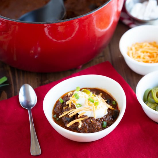 Texas Style Keto Chili - Recipe photo by littlebitrecipes