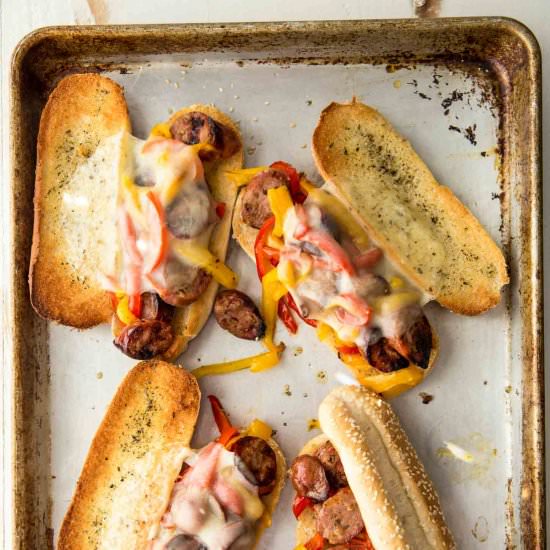Sheet Pan Sausage and Peppers - Recipe photo by InquiringChef