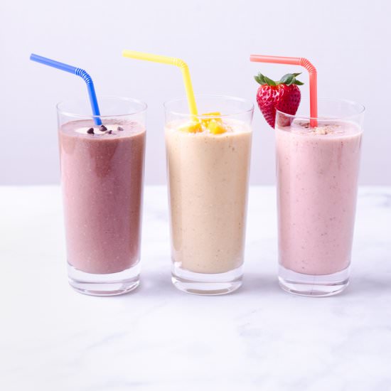 Breakfast Oatmeal Smoothies - Recipe photo by My Three Seasons