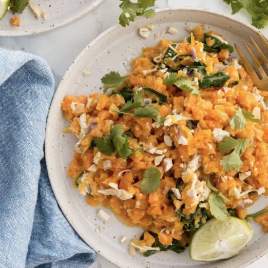 Curry Butternut Squash Risotto - Recipe photo by Inspiralized