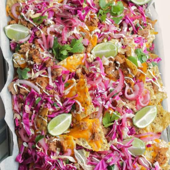 Pulled Pork Nachos - Recipe photo by homebodyeats