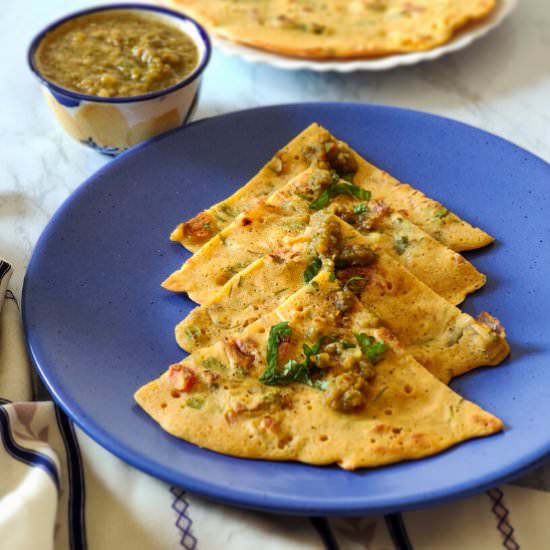 Besan Cheela - Recipe photo by greenbowl2soul