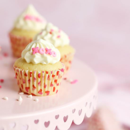 Mini Vanilla Cupcakes - Recipe photo by SimplyMadeRecipes