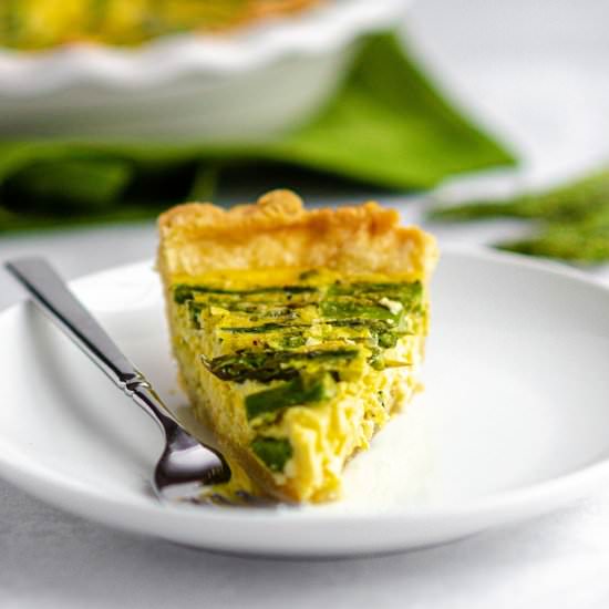 asparagus quiche - Recipe photo by freshaprilflours