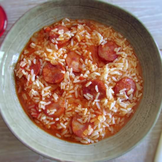 Chouriço rice - Recipe photo by Food From Portugal