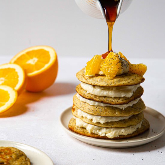 Poppyseed and Lemon Pancakes - Recipe photo by pageandplate
